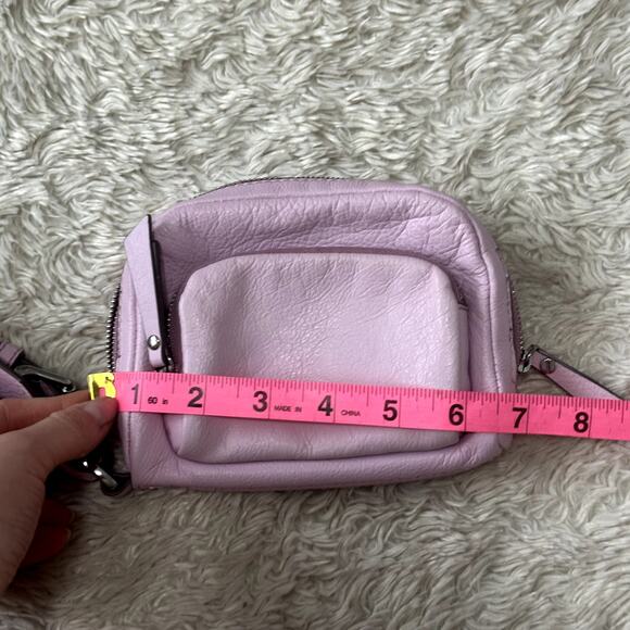 Banana Republic Pink Soft Leather Wristlet Clutch W Cuff Wallet Bag Pouch - Picture 10 of 11